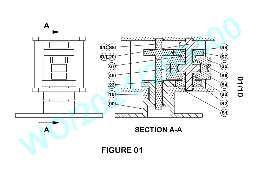 ELEUTHERO - SPUR GEARS - VIEW & SECTION